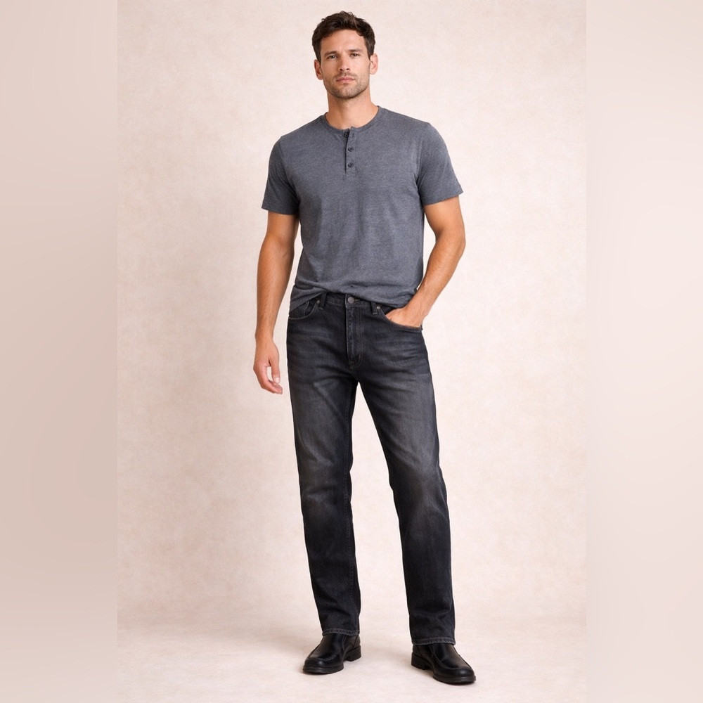 PD&C Dark Wash Straight Jeans